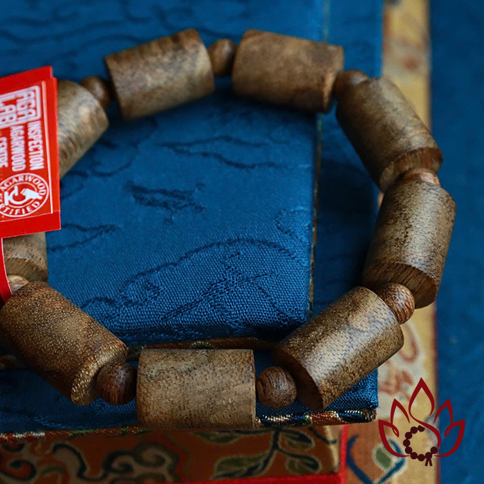 Vòng Trầm Hương Trụ Trúc | 12 Ly | Trầm Tốc Kiến Tự Nhiên